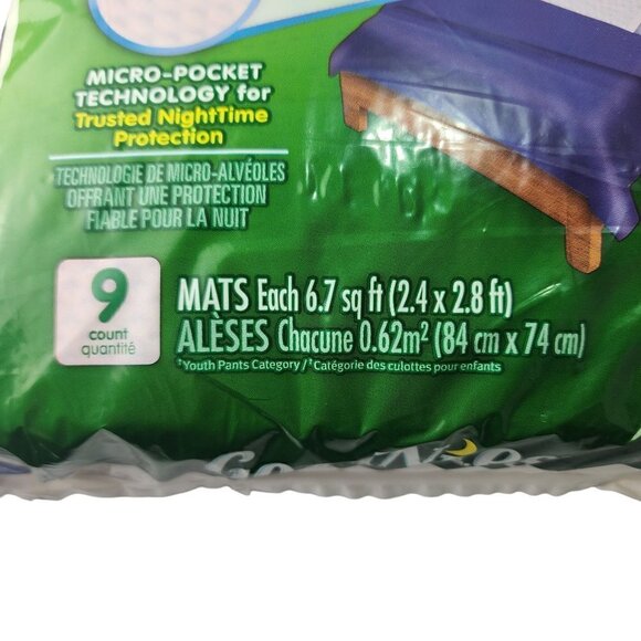 NEW GoodNights Disposable Bed Mats - Open Box - 2.4’x2.8’ - 9 Count - Picture 11 of 13